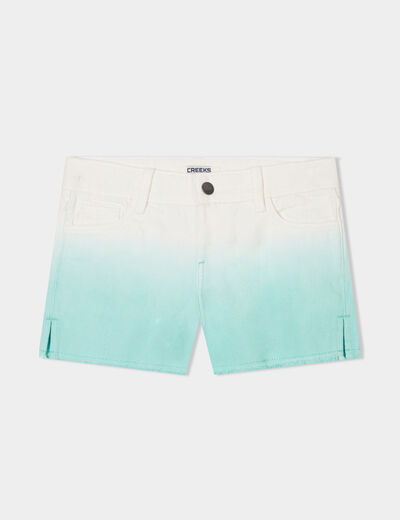 Short droit 5 poches Creeks bleu clair fille