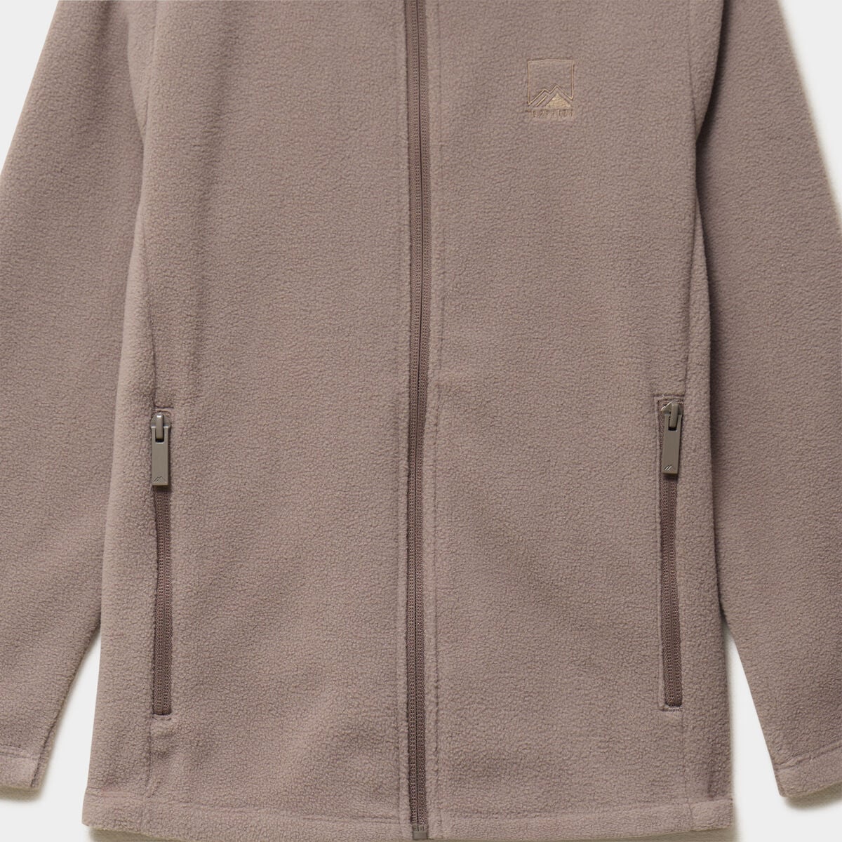Veste polaire zipp&eacute; col montant gris gar&ccedil;on