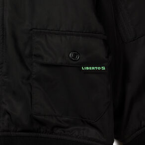 blouson bomber zippe liberto noir garcon Blouson bomber zippé Liberto noir garçon