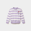 Sweat col rond manches longues Minnie multicolore fille