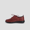 Derbies à lacets compensées rouge femme
