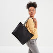 Sac shopper pour port&eacute;-&eacute;paule noir femme