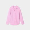 Chemise oversize 1 poche coton rose femme