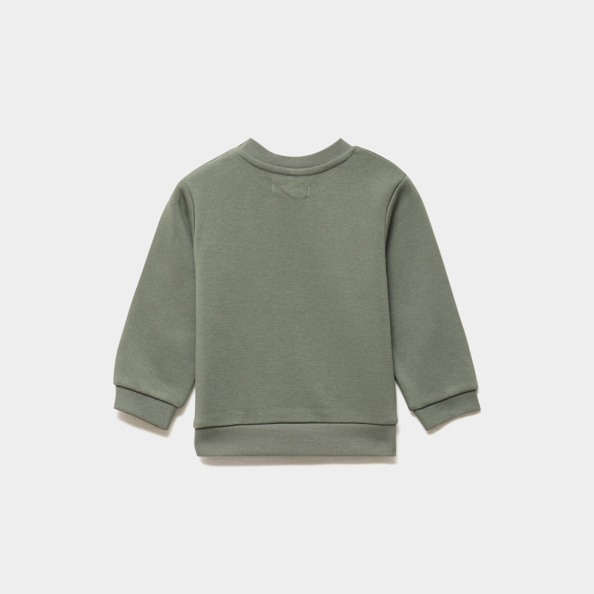 Lot 2 sweats manches longues vert kaki b&eacute;b&eacute; gar&ccedil;on