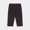 Pantalon velours 2 poches côtelé coton gris foncé bébé garçon