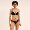 Soutien-gorge push up dentelle noir femme
