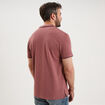 Polo piqu&eacute; coton manches courtes vieux rose homme