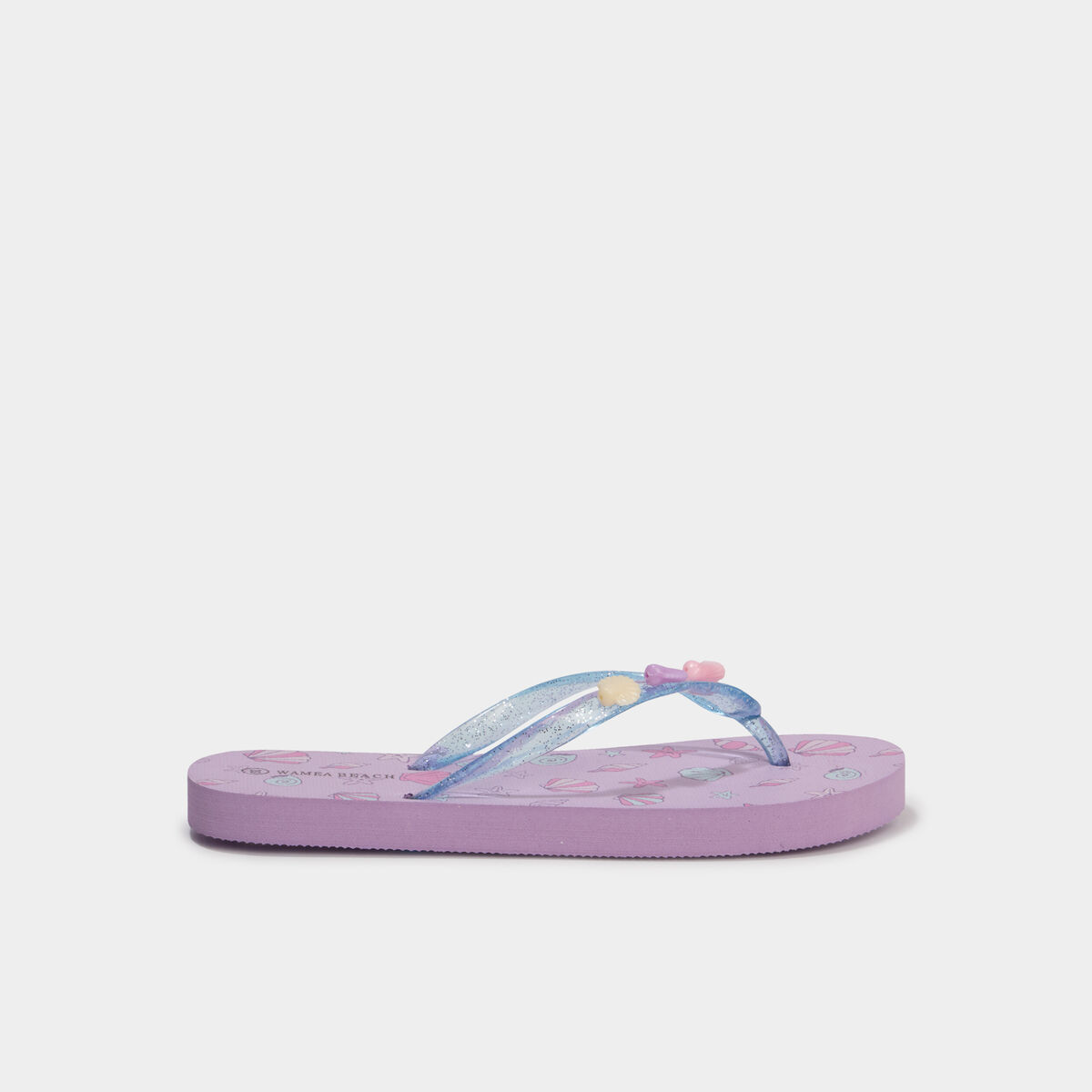 Tongs d&eacute;tails fantaisie rose fille