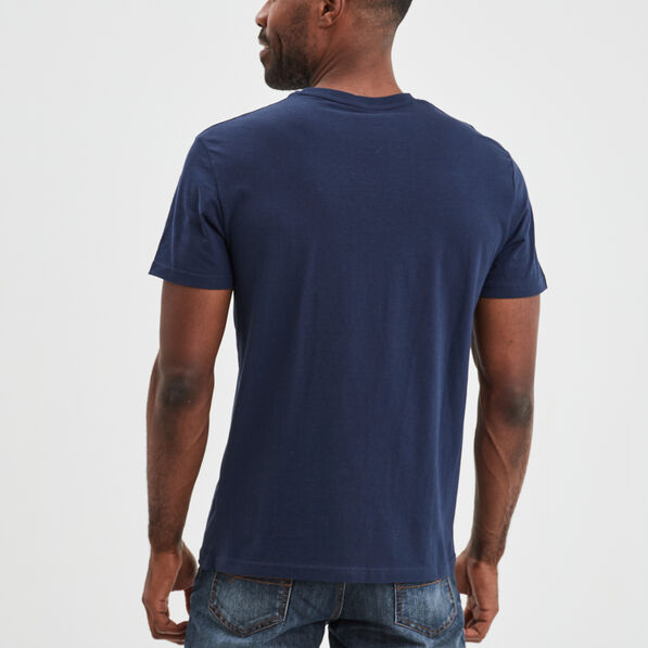 t shirt manches courtes coton creeks bleu marine homme T-shirt manches courtes coton Creeks bleu marine homme