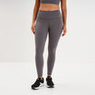 Legging de sport gainant taille haute gris fonc&eacute; femme