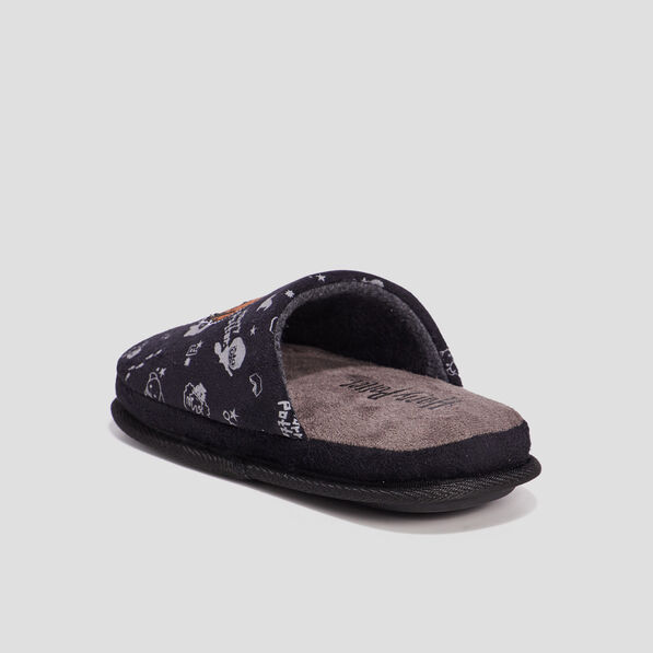 Chaussons mules Harry Potter noir garçon