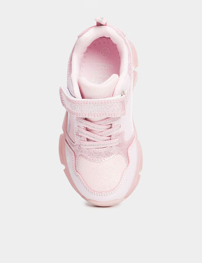 Baskets lumineuses Pat Patrouille rose fille