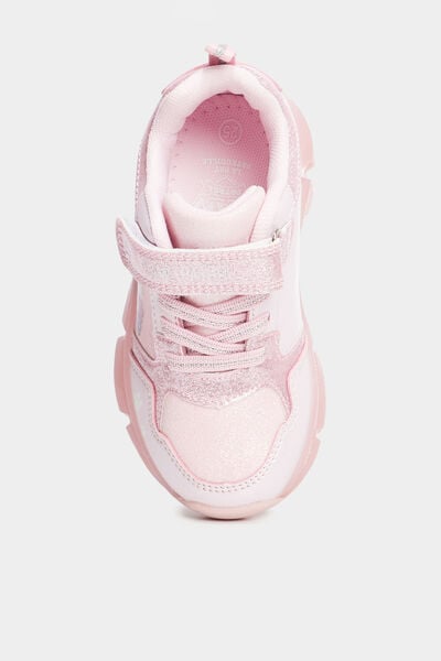 Baskets lumineuses Pat Patrouille rose fille