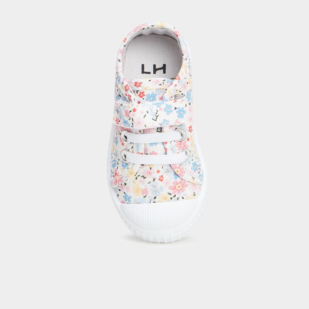 Tennis basses &agrave; scratchs semelle souple multicolore b&eacute;b&eacute; fille