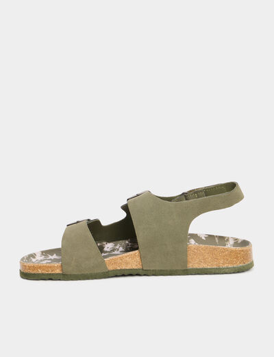 Sandales vert kaki garçon