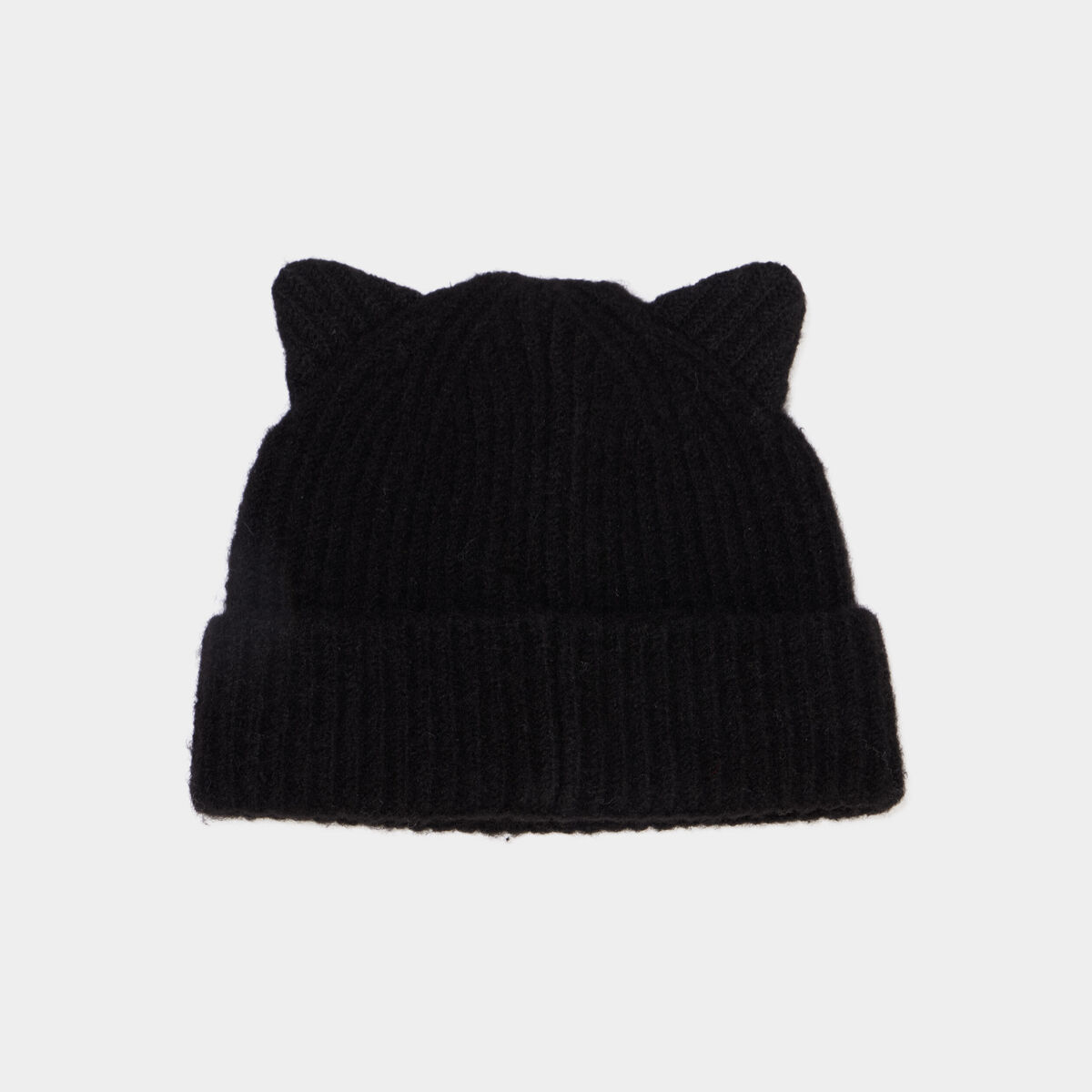 Bonnet oreille de chat noir fille