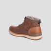 Bottines montantes &agrave; lacets marron homme