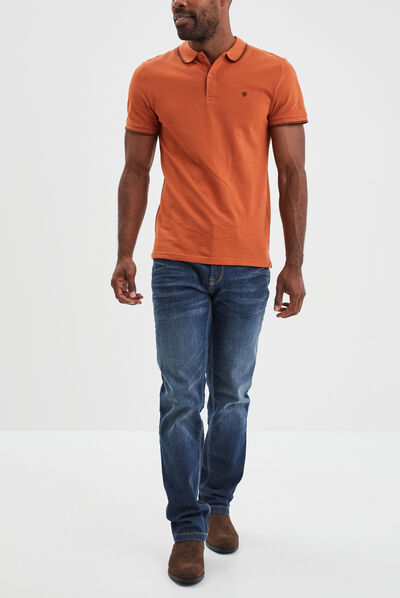 Jeans regular stretch 5 poches Creeks denim stone homme