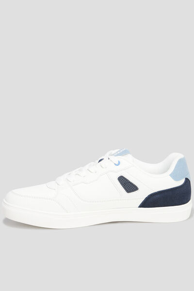 Tennis basses à lacets Creeks Tebo blanc homme