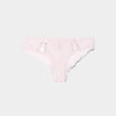 Shorty en dentelle rose clair femme