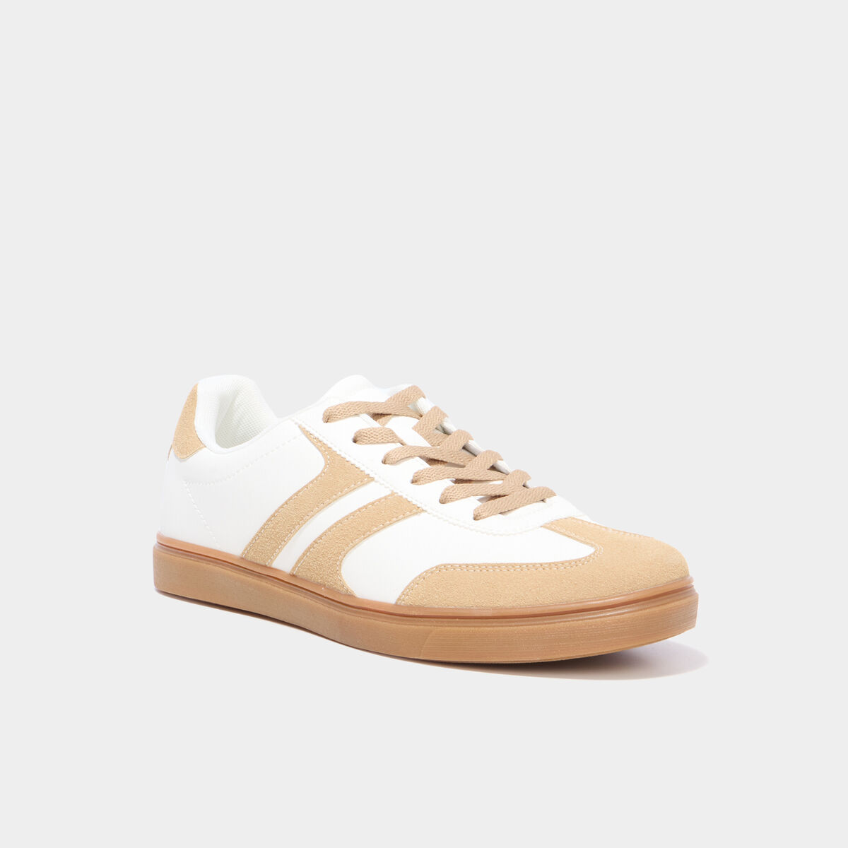 Tennis basses &agrave; lacets blanc homme
