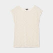 T-shirt dentelle oversize Liberto ecru femme