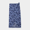 Jupe midi portefeuille bleu femme