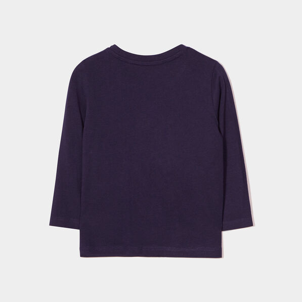 t shirt epaule boutonnee manches longues bleu marine bebeg T-shirt épaule boutonnée manches longues bleu marine bébé garçon