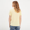 T-shirt oversize col rond coton Creeks jaune clair femme
