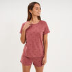 Ensemble pyjama short t-shirt coton rose femme