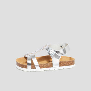 sandales en cuir ecru fille Sandales en cuir ecru fille