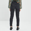 Jeans mom taille haute denim noir femme