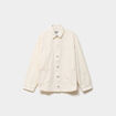 Veste surchemise oversize en jean coton creme femme