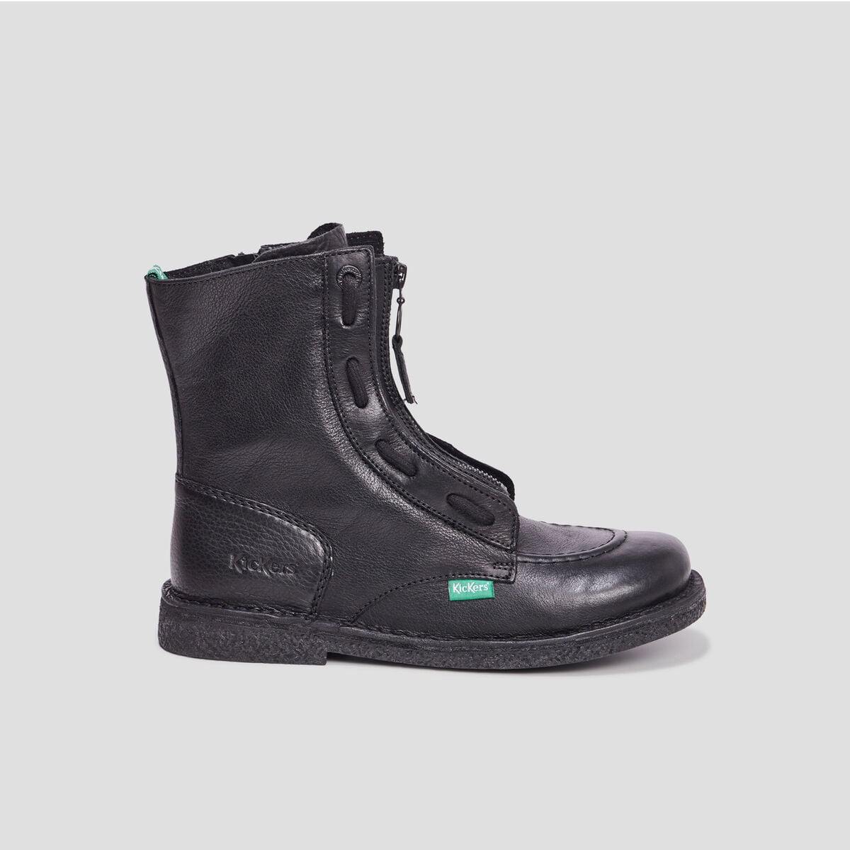 Bottines en cuir Kickers Meeticrock noir femme