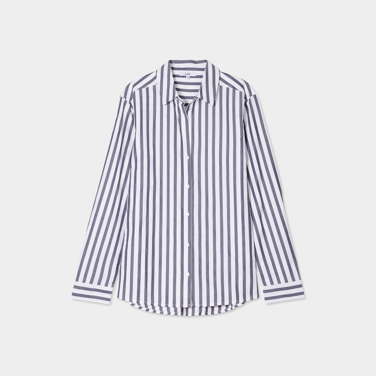 Chemise manches longues bleu marine femme