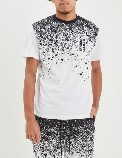 T-shirt manches courtes Liberto blanc homme