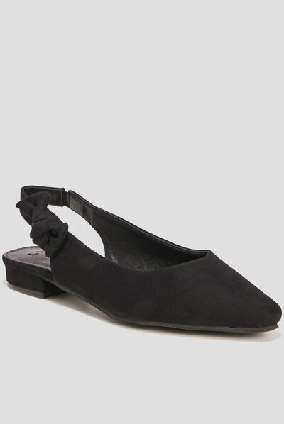 Ballerines à bouts pointus noir femme