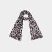 Foulard rectangulaire gris femme