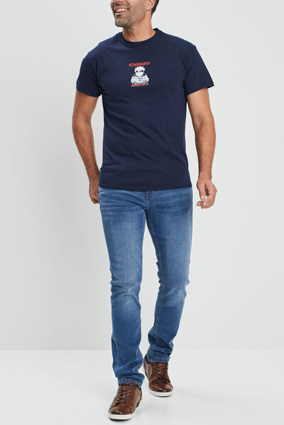 Jeans coupe slim denim double stone homme
