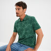 Polo manches courtes coton vert homme
