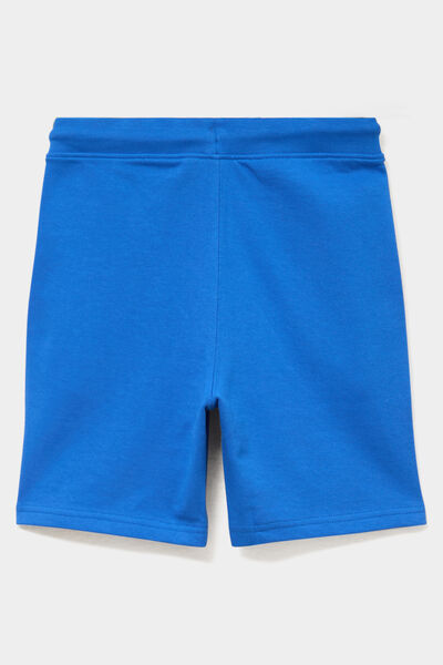 Short de jogging droit coton Spider-Man bleu gar&ccedil;on