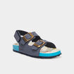 Sandales avec boucles Kickers bleu marine garçon