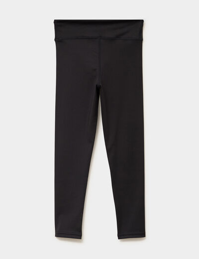 Legging de sport taille &eacute;lastiqu&eacute;e noir fille