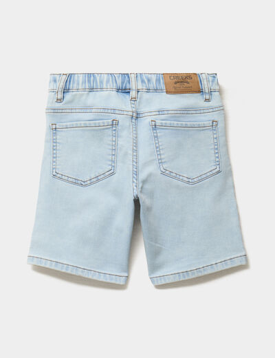Bermuda en jean regular denim triple stone gar&ccedil;on