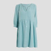 Robe évasée manches 3/4 bleu roi femme