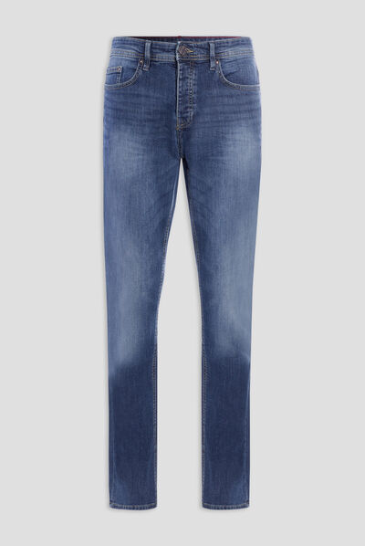 Jeans straight taille standard denim double stone homme