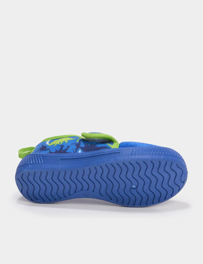 Chaussons &agrave; scratchs bleu gar&ccedil;on