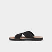 Sandales en cuir noir homme