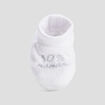 Chaussons effet velours blanc b&eacute;b&eacute;
