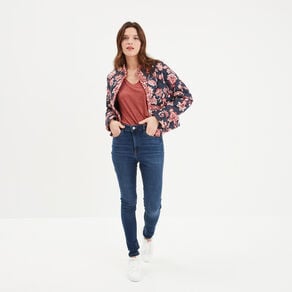 t shirt col v poche poitrine creeks rouge fonce femme T-shirt col v poche poitrine Creeks rouge foncé femme